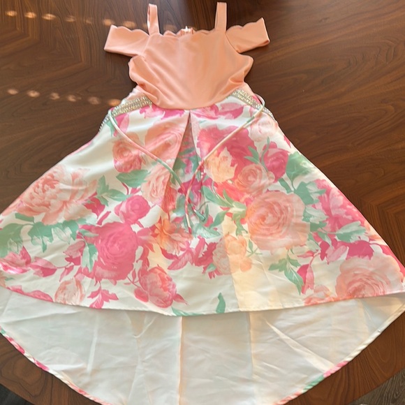 Speechless Kids Peach Dress - Picture 1 of 3